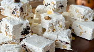 Classic Nutty Torrone Italian Nougat Recipe [upl. by Hultin]