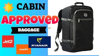 Cabin Max Backpack Flight Approved Carry On Bag 44 Litre Travel Hand Luggage 55x40x20 cm luggage [upl. by Niletac359]