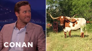 Armie Hammer Knows A Lot About Bull Breeding  CONAN on TBS [upl. by Cynthia]