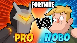 Fortnite Animation  NOOB VS PRO Fortnite Cartoon [upl. by Elmer640]