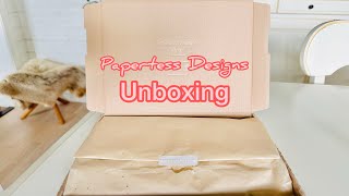 Papertess Designs Unboxing amp Short Comparison w Hobonichi Weeks Mega [upl. by Leatrice]