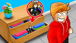 ROBLOX CHOP AND FROSTY HIDE IN DRAWERS HIDE AND SEEK [upl. by Nameloc636]