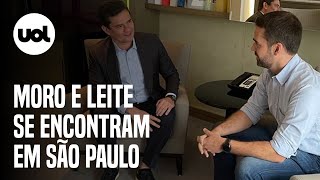 Sergio Moro encontra Eduardo Leite e diz ter conversado sobre quotunião do centro [upl. by Naired601]