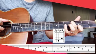 less of you keshi Guitar Tutorial  Tab amp Chords [upl. by Einhpad]