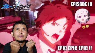 SENSEHHHH 🔥  Blue Archive The Animation Episode 10 REACTION INDO [upl. by Dael]