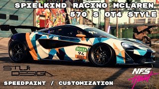 Spielkind Racing McLaren 570S GT4 Style  Need for Speed Heat Design  Speedpaint [upl. by Sirrot478]