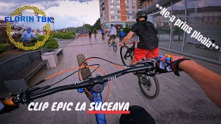 CLIP EPIC LA SUCEAVA nea prins ploaia cu suceavabike freeride Suceava go pro hero 10 [upl. by Roselani390]