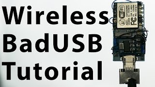 Wireless BadUSB Tutorial  esp8266 [upl. by Fretwell]