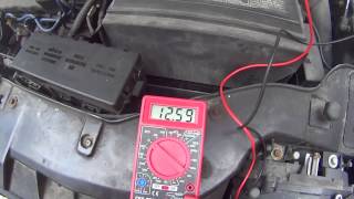 How to use a Multimeter to check a Car battery Voltage [upl. by Ihcalam]