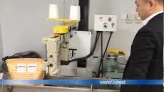 KEESTAR DS9C Bag Closing Machine sewing laminated bags Year 2014 NEW Video [upl. by Danila]