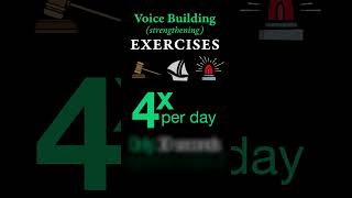 3 Exercises to Strengthen Your Voice Only takes 90 seconds per day shorts voice voicetechnique [upl. by Lissi]