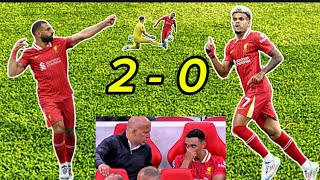 Liverpool 20 Brentford Peter Drury Commentary Reactions on Louis Diaz amp Mohammed Salah Goal [upl. by Engud873]