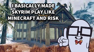 I modded Skyrim play like Minecraft and Risk live [upl. by Lydell]