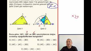 ÖSYM TARZI KENARORTAY AÇIORTAY DİKLİK MERKEZİ KAYNAK 345 GEOMETRİ 184194 [upl. by Wolsniw]