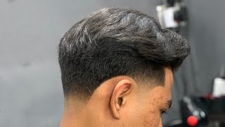 Taper fade rambut belah tenggah tutorial untuk pemula  sanggat MUDAH [upl. by Cogn]