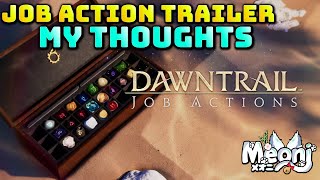 FFXIV Dawntrail Job Action Trailer  My Reactions Thoughts [upl. by Oaoj638]