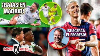 ¡VINI lesionado y CARVAJAL sale DESTROZADO en lágrimas😢Plan especial de BARÇA para REGRESO de OLMO [upl. by Maddie]