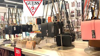 GUESS FACTORY OUTLETSale 50 OFF Handbags ClothingSHOP WITH ME [upl. by Dorlisa]