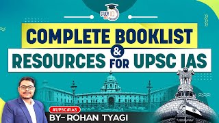 Complete Booklist amp Resources for Prelims amp Mains UPSC CSE toppers choice  IAS Exam 2024  StudyIQ [upl. by Healy]