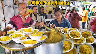 25 Indias Biggest Food Tour SURAT 😍 5 UNIQUE Street Food Items  Best PONK Masters amp Rassa Khaman [upl. by Karilla]