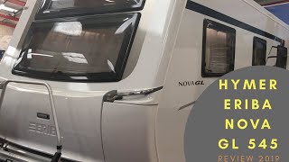 HYMER ERIBA NOVA GL 545 CARAVAN REVIEW 2019 [upl. by Eidde]