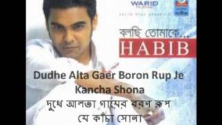 Bhalo Bashbo with lyrics ভালোবাসবো [upl. by Yedrahs]