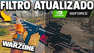 MELHOR CONFIGURAÃ‡ÃƒO DE FILTRO DE CORGRAFICOS DA NVIDIA NO COD WARZONE ATUALIZADO [upl. by Dragelin]