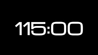 115 Minute Countdown Timer  NO SOUND [upl. by Ahsikrats]