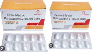 NERVOMIN LC Tablets LCarnitine LTartrate Methylcobalamin amp Folic Acid Tablets [upl. by Naes228]