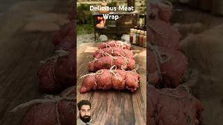 Juicy Meat Wrap outdoorcooking meatlovers cooking turkishfood [upl. by Cappella]