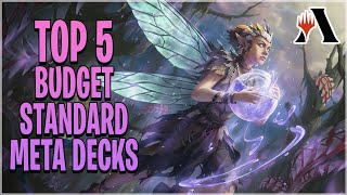 THE BEST BUDGET META MTG ARENA DECKS  GREAT Decks FEWER Rares  Aftermath Standard [upl. by Meingolda]