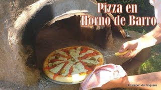 Pizza en Horno de barro quotEl Rincón del Soguero Cocinaquot [upl. by Hannaoj]