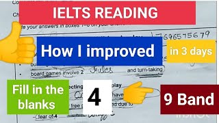 IELTS Reading tips  Fill in the blanks tips and tricks ielts reading tips and tricks [upl. by Alexandro120]