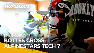 Test des bottes CROSS ALPINESTARS TECH 7 par Jérome Client Motoblouz [upl. by Sisto]