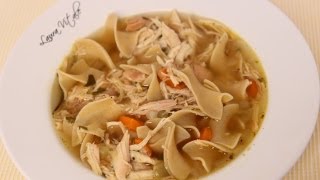 Homemade Chicken Noodle Soup Recipe  Laura Vitale  Laura in the Kitchen Episode 463 [upl. by Amlet313]