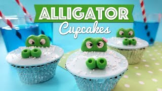 Alligator Cupcakes Tutorial [upl. by Anaujait]