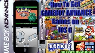 gpSPhone GBA Emulator for iOS 6 NO COMPUTER iPhone iPad amp iPod Touch [upl. by Erej]