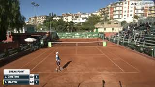 Lorenzo Giustino ITA vs Andrej Martin SVK Napoli challenger 2021 Round 2 [upl. by Harts]