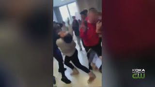 Fight Breaks Out In Hallway Of Highlands High School [upl. by Gaughan]