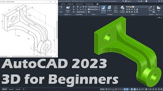 AutoCAD 2023 3D Tutorial for Beginners [upl. by Aillij]