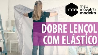 Como dobrar lençol com elástico [upl. by Norri]