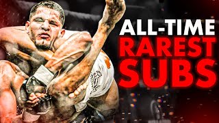 35 Of The Rarest Submissions In MMA History [upl. by Aixela984]