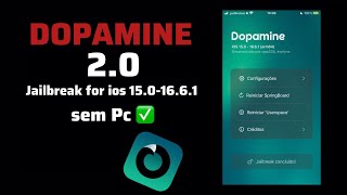 🔥DOPAMINE 20🔥JAILBREAK SEM PC 1501661arm64 e arm64e [upl. by Ameekahs920]