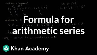 Formula for arithmetic series [upl. by Halyhs]