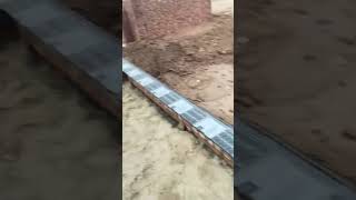 DPC  damp proof course installing membrane shee  for house sepage  installing foundation home [upl. by Etteb999]