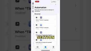 How to turn off shortcut automation notification in iOS 154 [upl. by Idoj562]