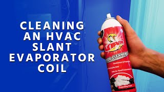 Cleaning an HVAC Slant Evaporator Coil in Place Using Viper [upl. by Pleione]