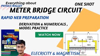 Meter Bridge class 12 derivation meterbridge numericals neb electricityandmagnetism 4 Marks [upl. by Allsopp927]