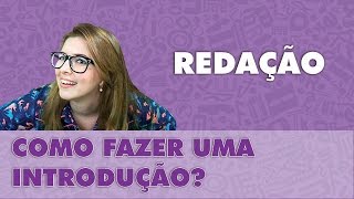 Prof Pamba Como fazer uma introdução  Redação 5 [upl. by Seidel633]