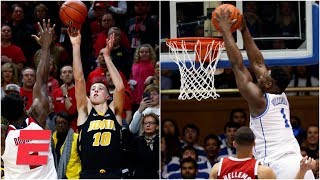 Top 10 plays of Saturday include Zion dunk Iowa game winner  College Basketball Highlights [upl. by Jelle494]